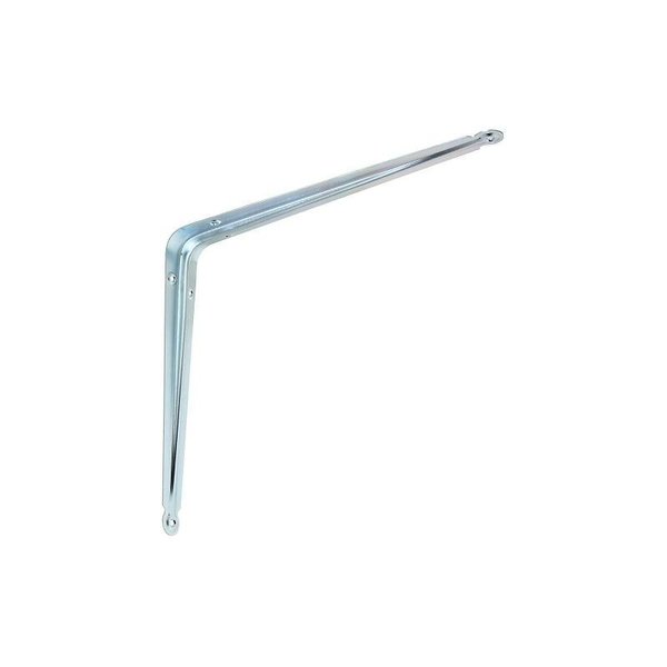 National Hardware 110BC N224493 Shelf Bracket, 35 lb, 12 in L, 11516 in H, Steel, Zinc N110-206